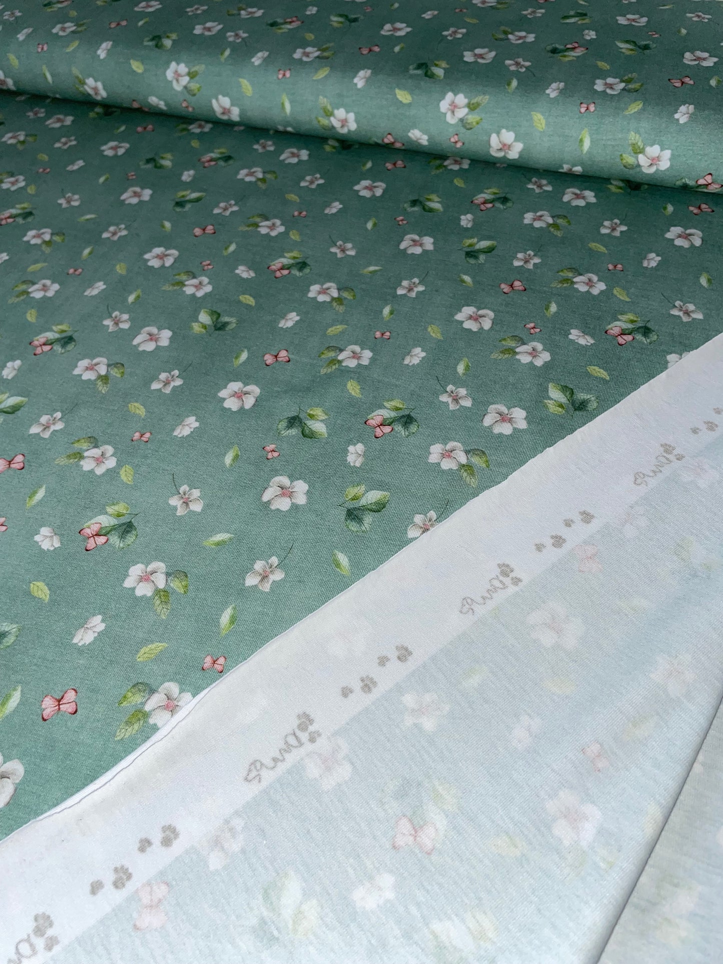 Baumwolljersey Blumen