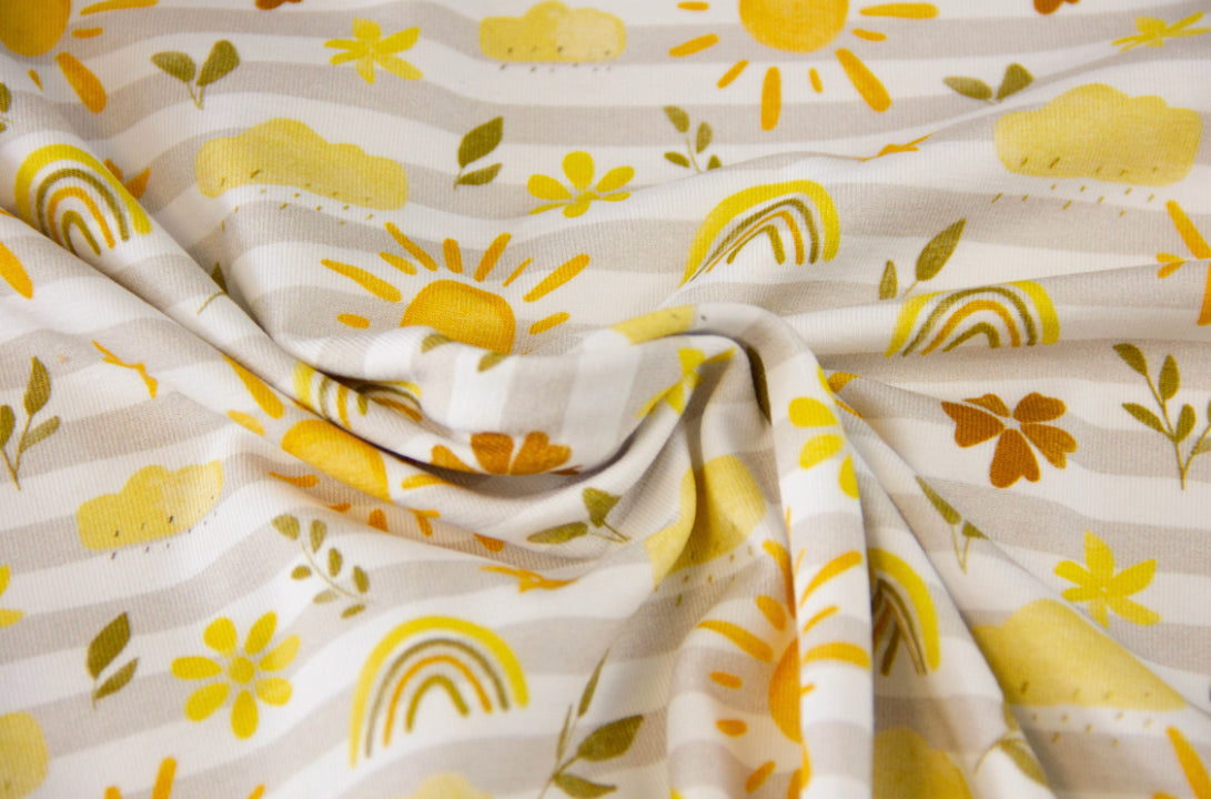 Baumwolljersey Sonne Fräulein von Julie