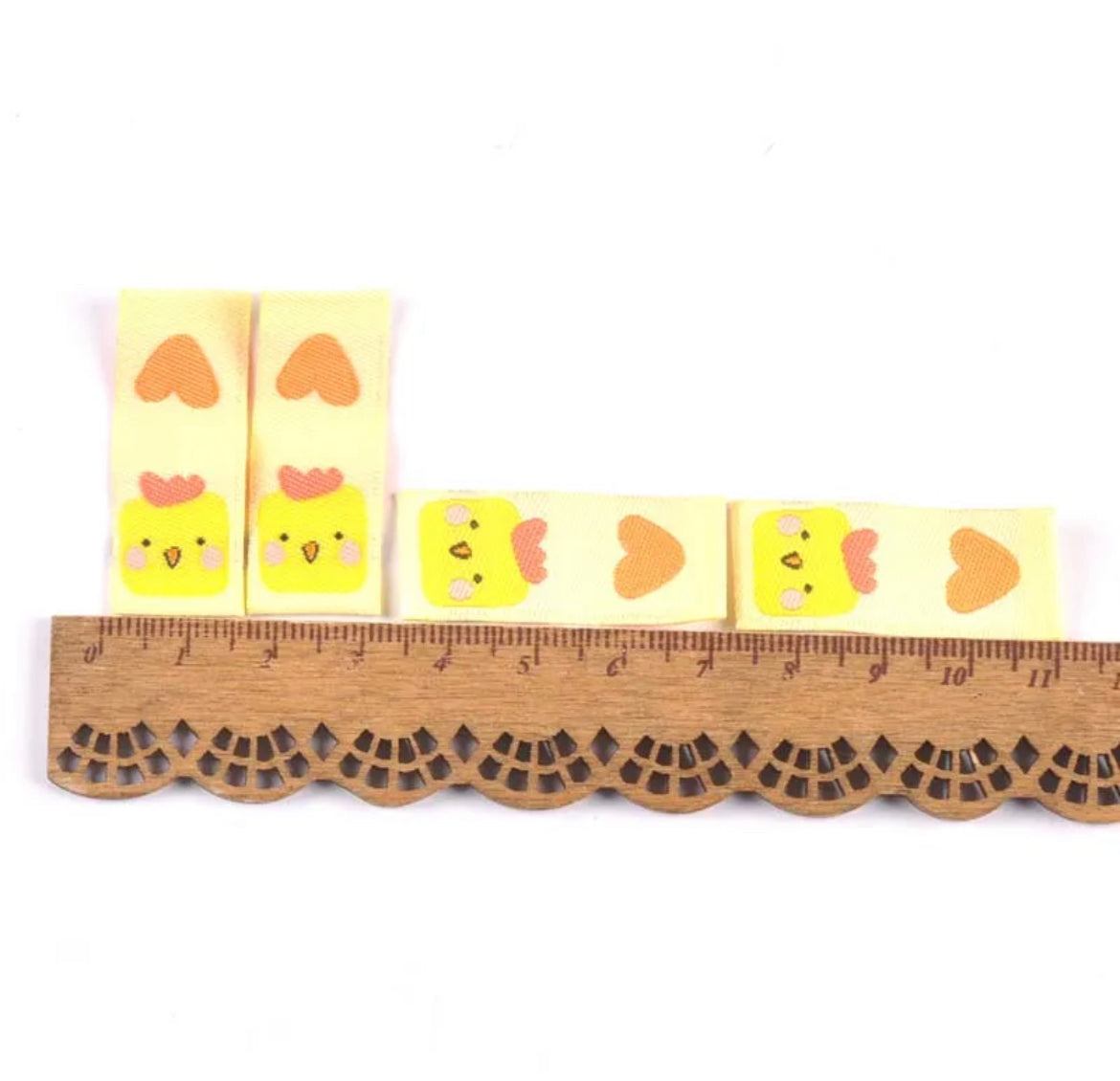 BAUMWOLL-LABEL Blau ♥KÜCKEN ♥ 40x15mm