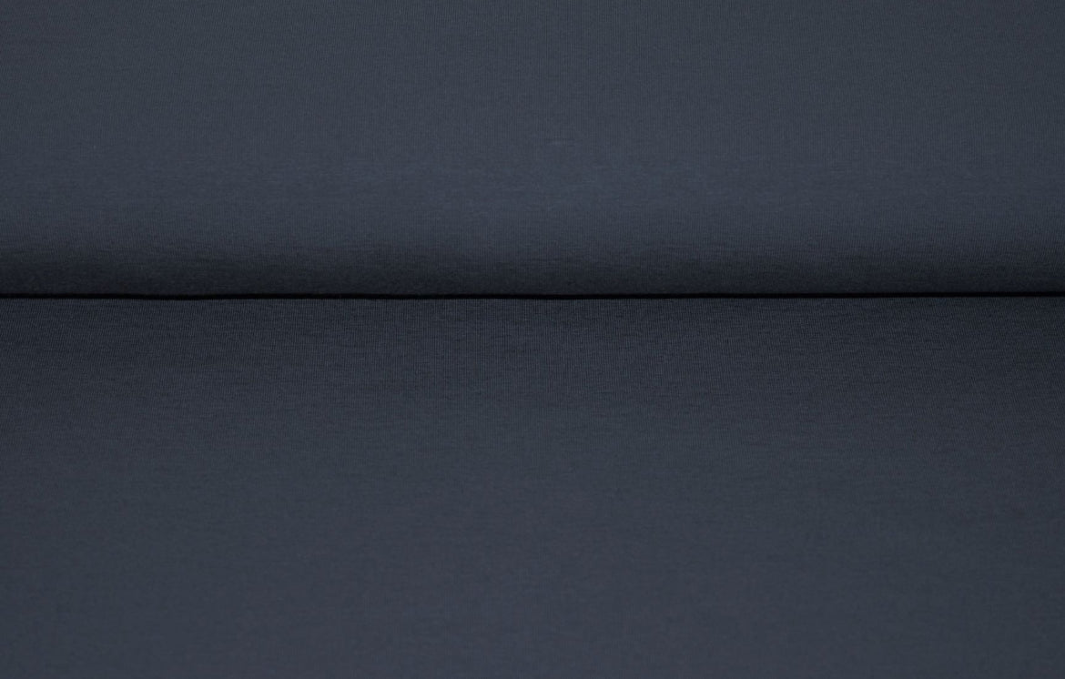 Baumwolljersey Uni Dunkel Grau