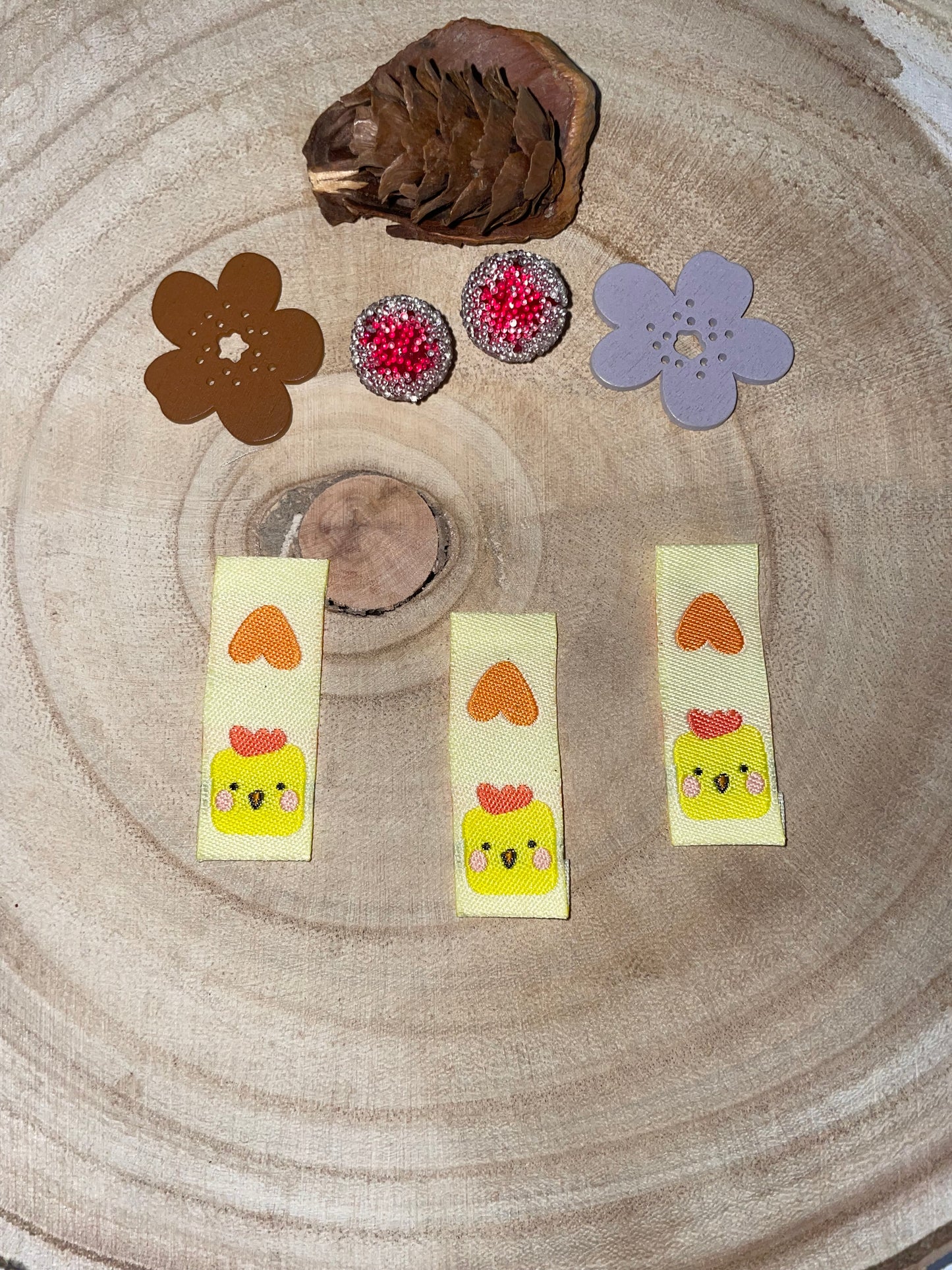 BAUMWOLL-LABEL Blau ♥KÜCKEN ♥ 40x15mm