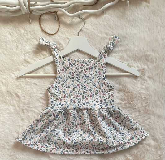 Tunika Kleid Blumen Gr.92