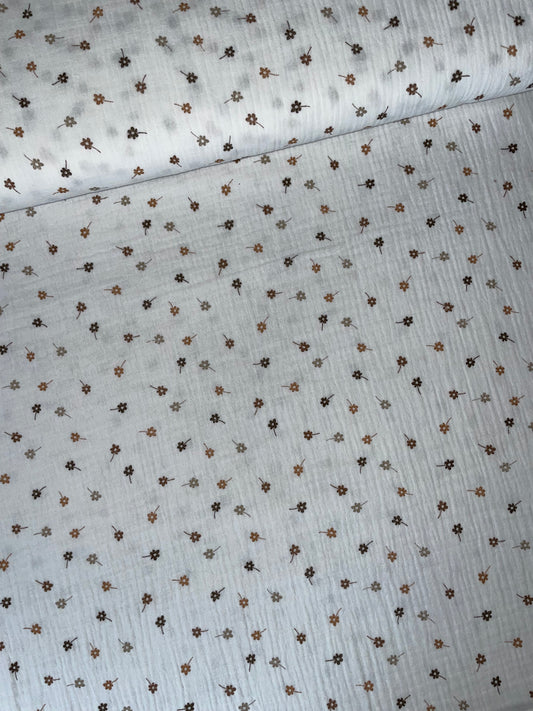 Baumwollmusselin Blumen