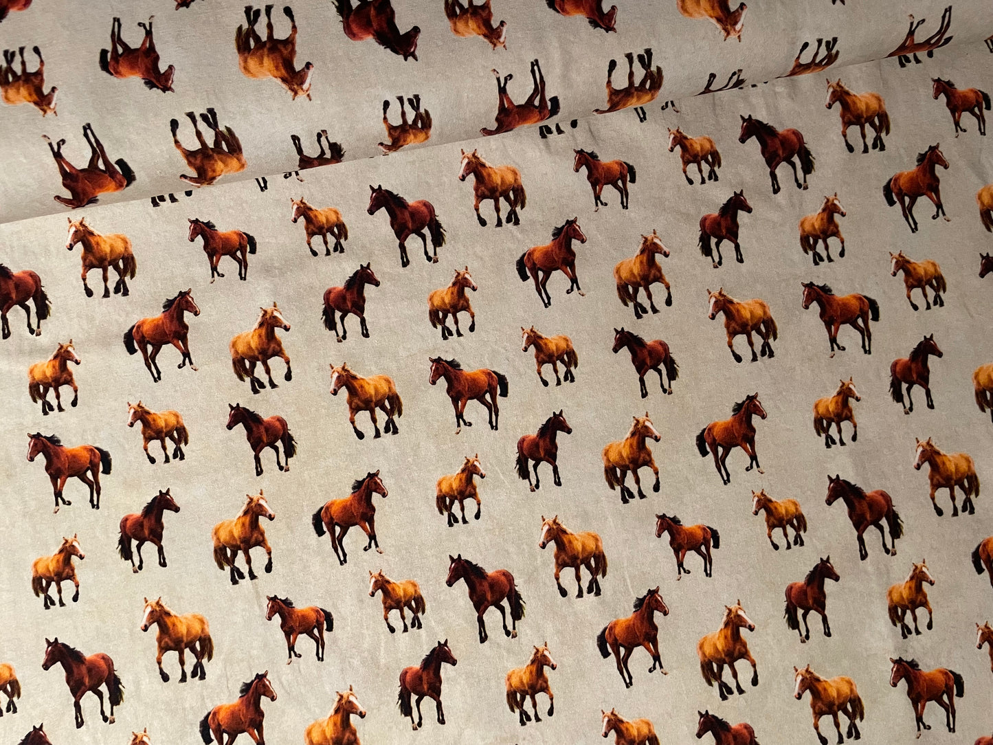 Baumwolljersey Pferd