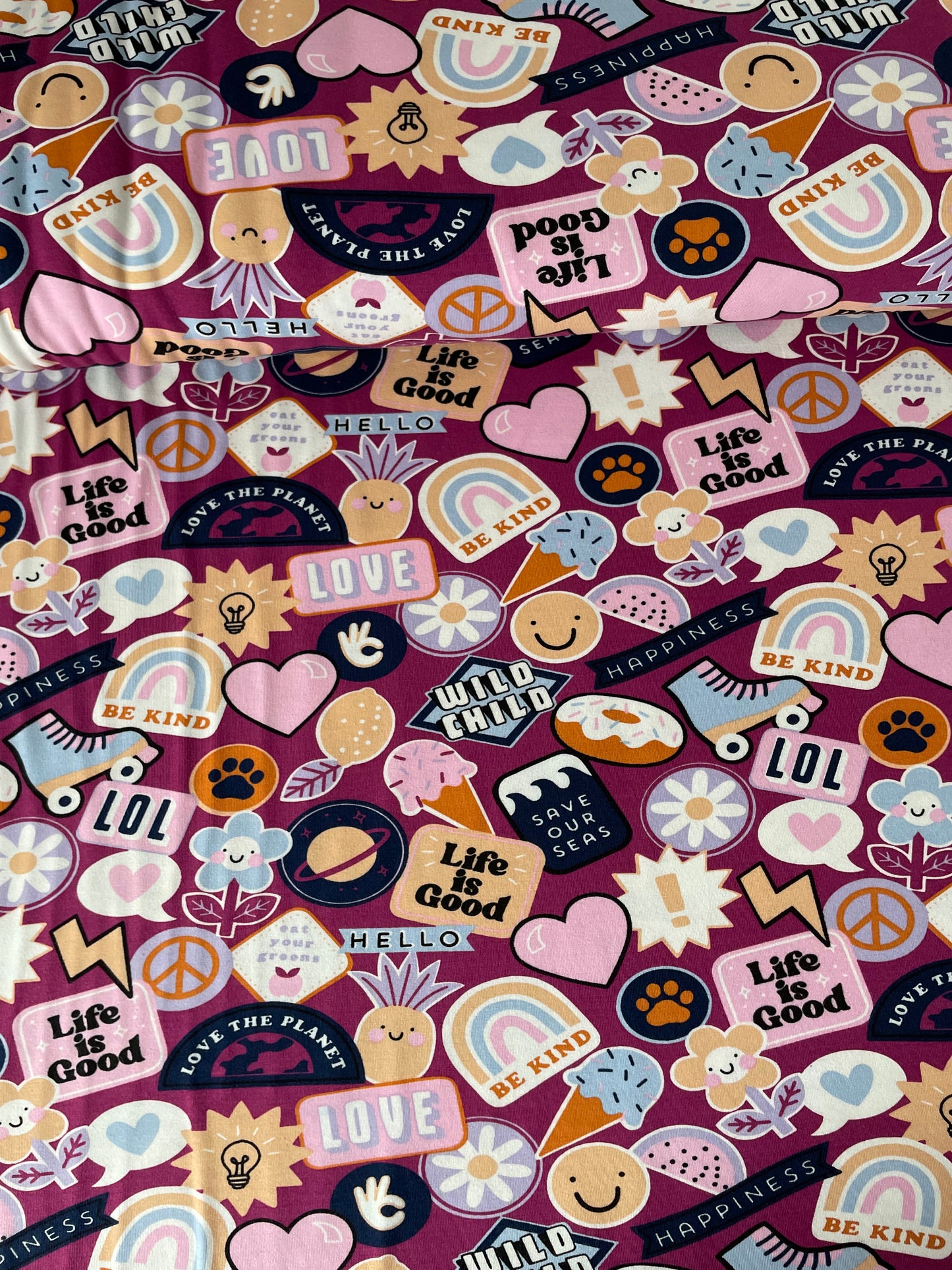 Baumwolljersey Sprüche