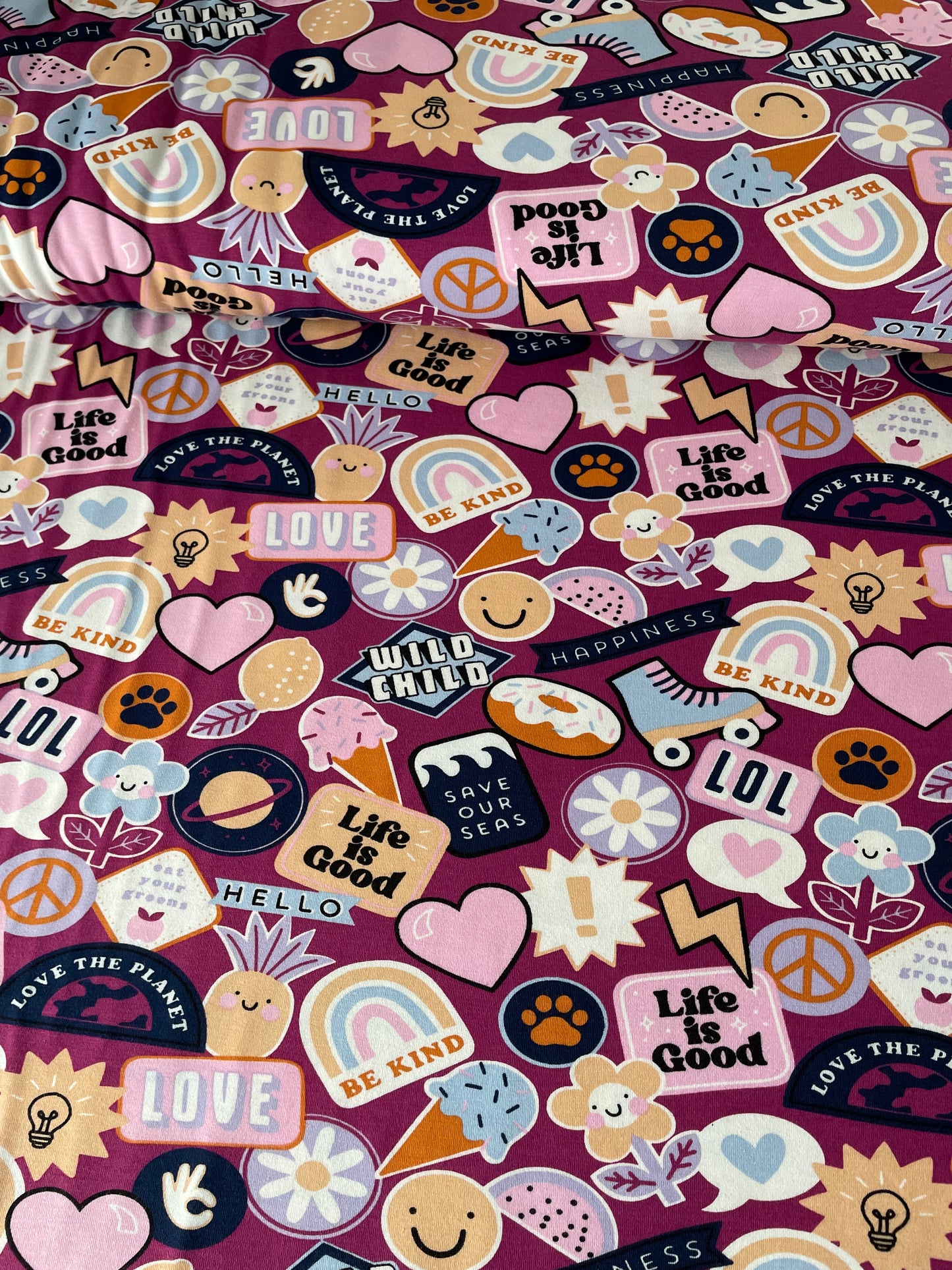 Baumwolljersey Sprüche