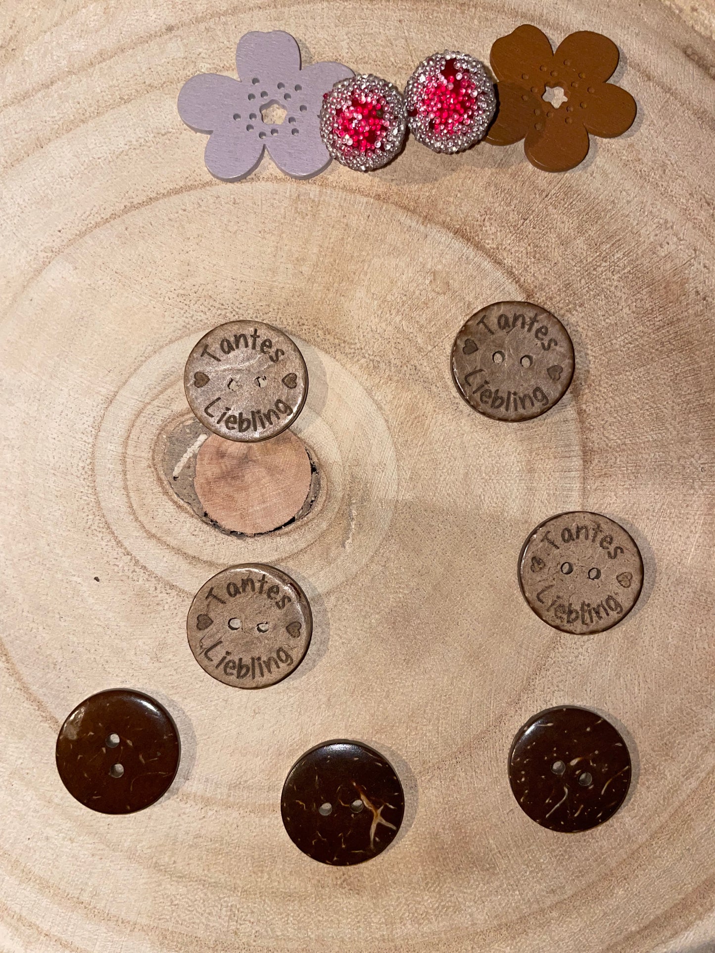 KOKOSKNOPF RUND EP ♥Tantes Liebling ♥ 20mm