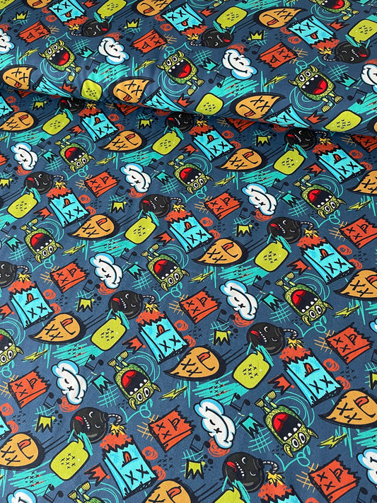 Baumwolljersey Monster