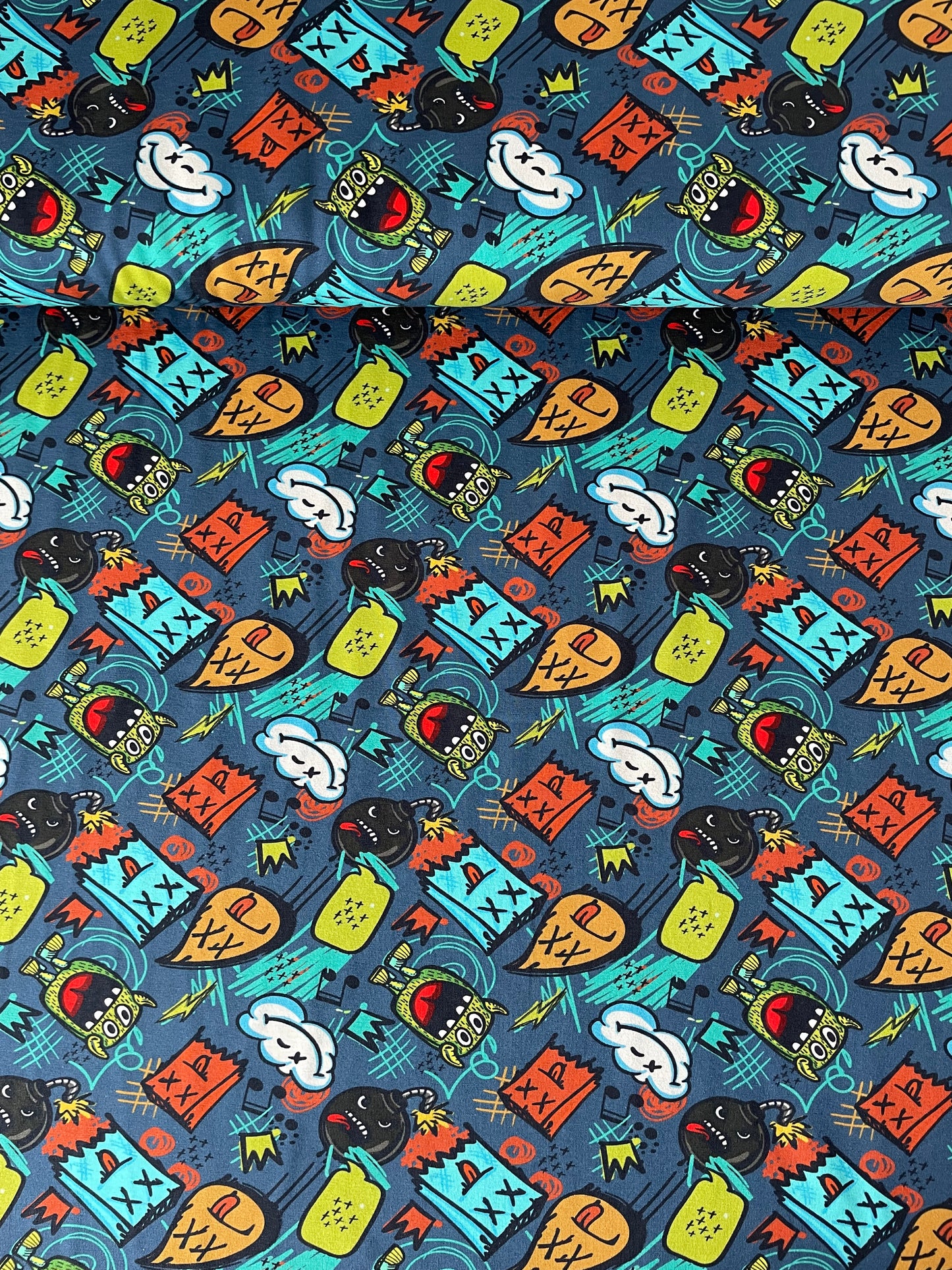 Baumwolljersey Monster