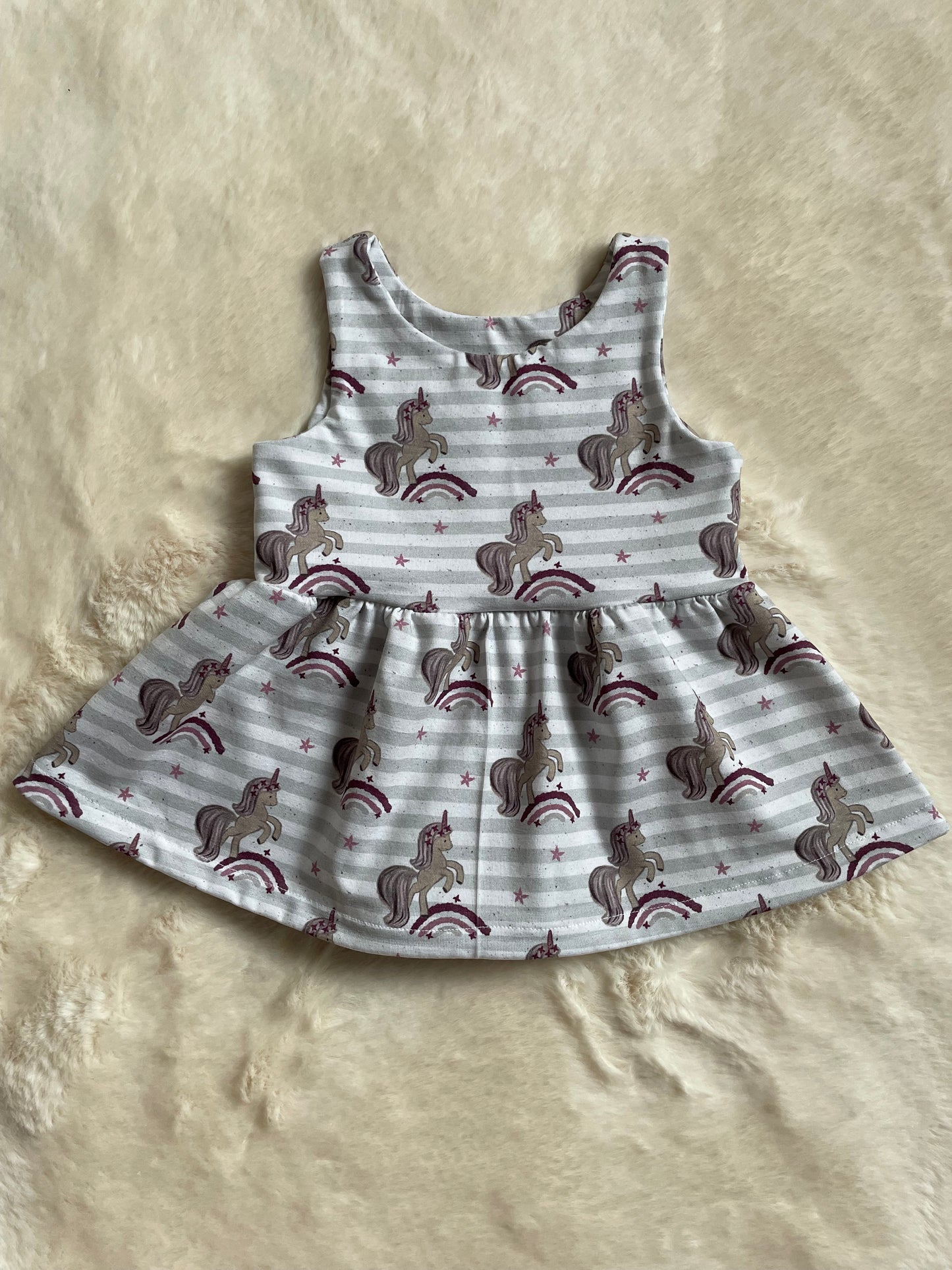 Tunika Kleid Einhorn Gr.92