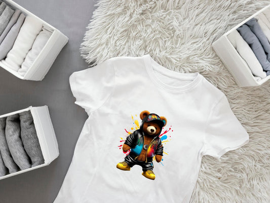 Bügelbild cooler Bär