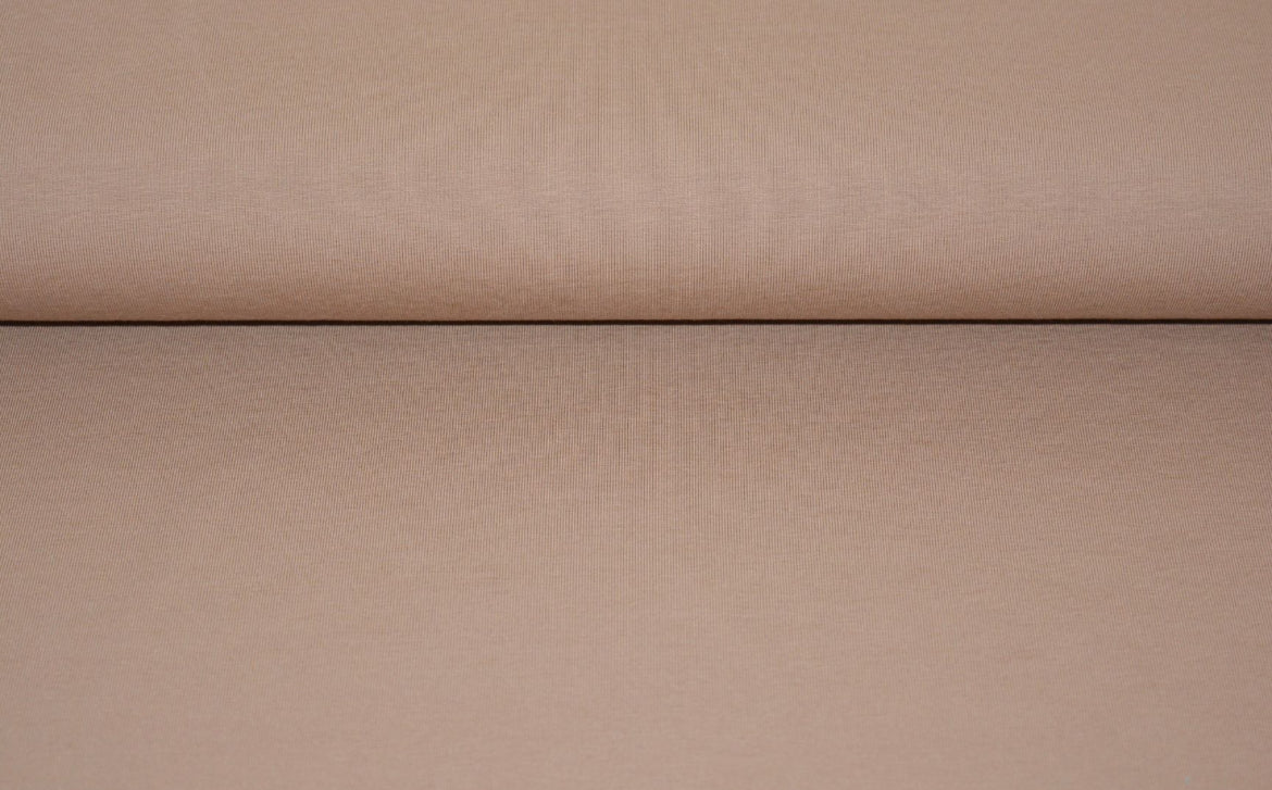 Baumwolljersey uni Braun