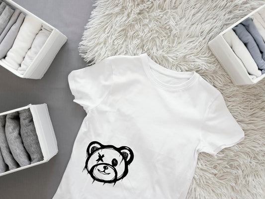 Bügelbild Teddy Kopf