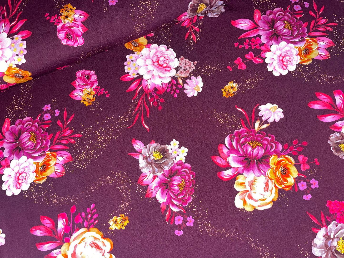 Baumwolljersey Blumen