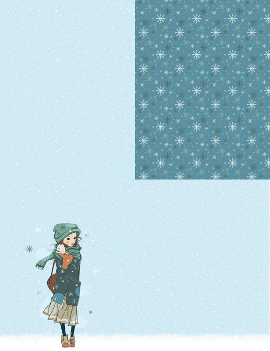 Panel French Terry Wintermädchen