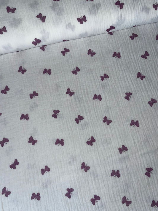 Baumwollmusselin Schmetterling